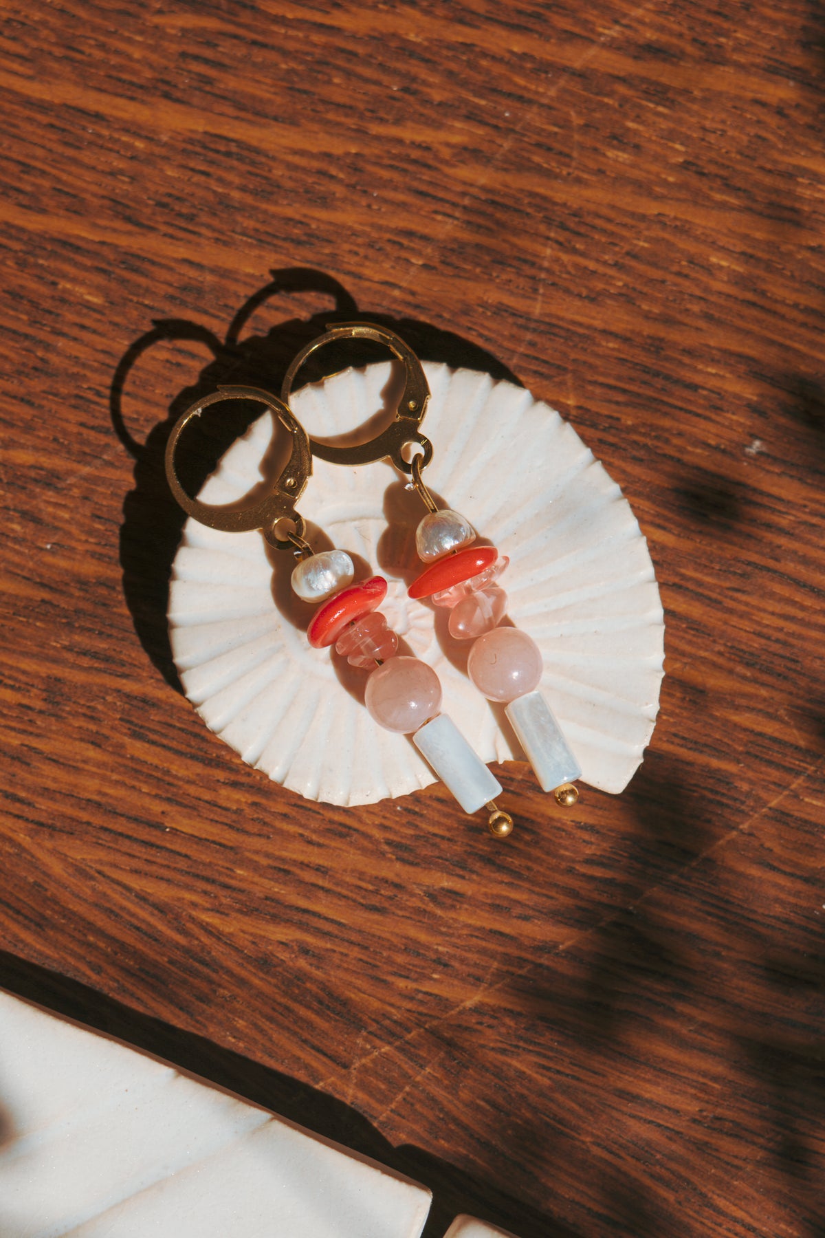 Boucles mini Soleil Rosé