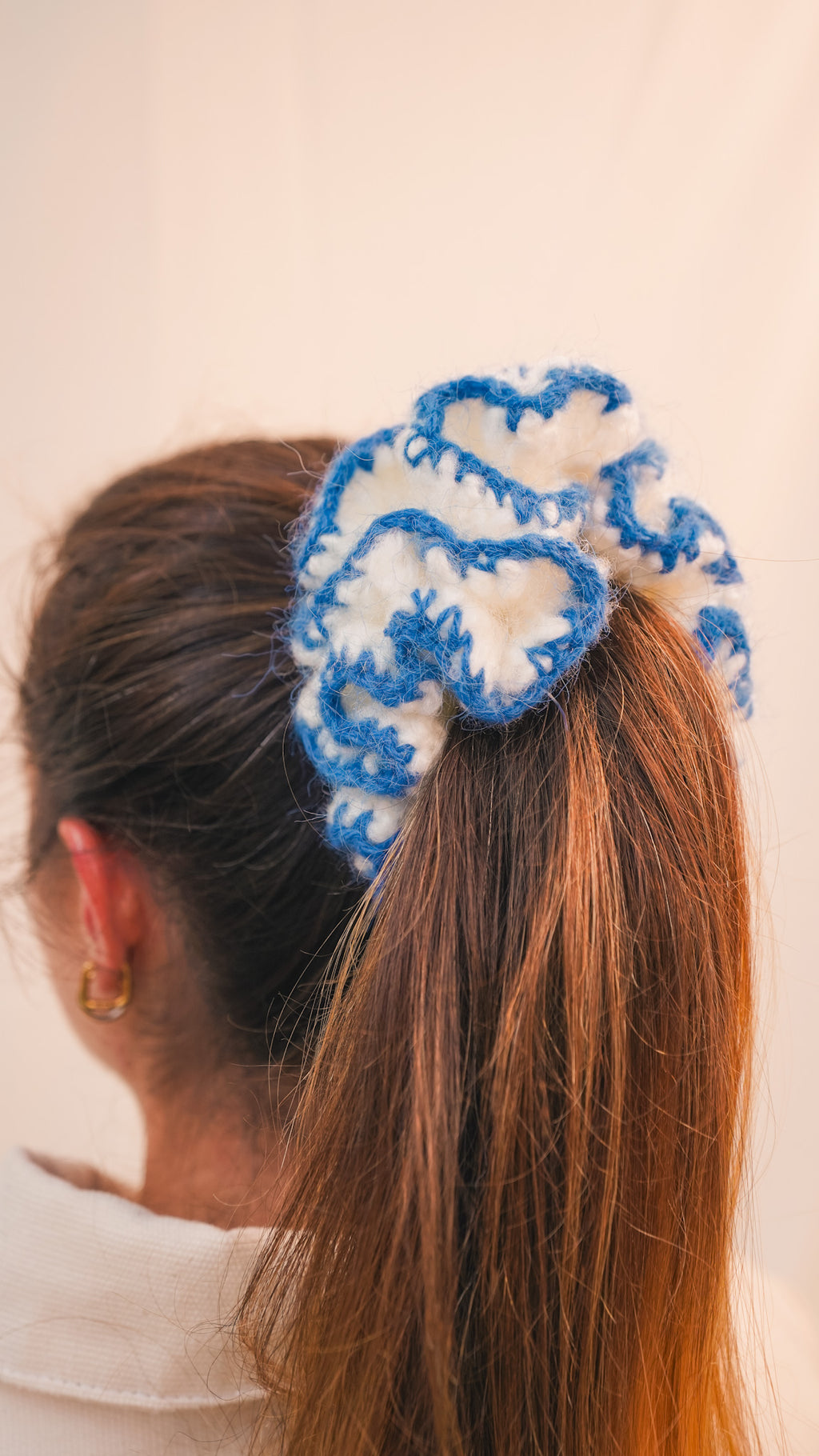 Le scrunchie bleu