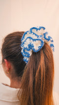 Le scrunchie bleu